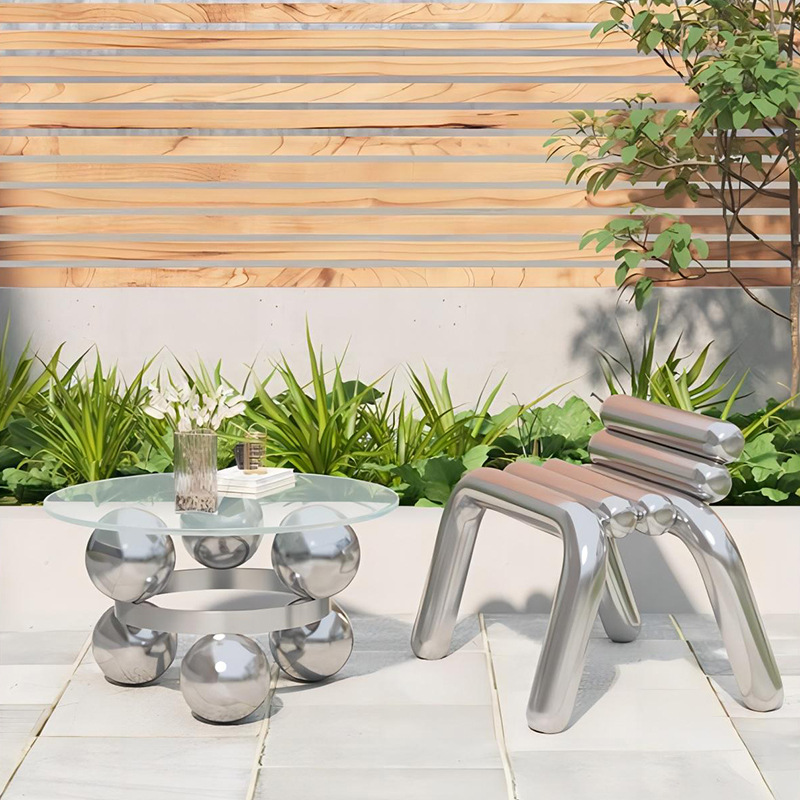 เก้าอี้สแตนเลสสไตล์หรูหราเรียบ - Outdoor Furniture Luxury บทวิจารณ์และราคา