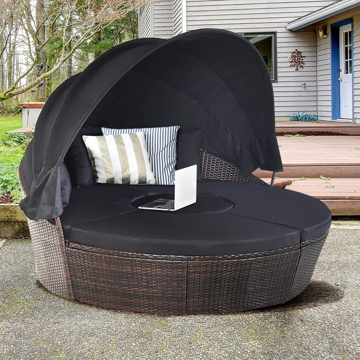 ชุดเฟอร์นิเจอร์สำหรับพื้นที่กล - Outdoor Daybed Furniture บทวิจารณ์และราคา