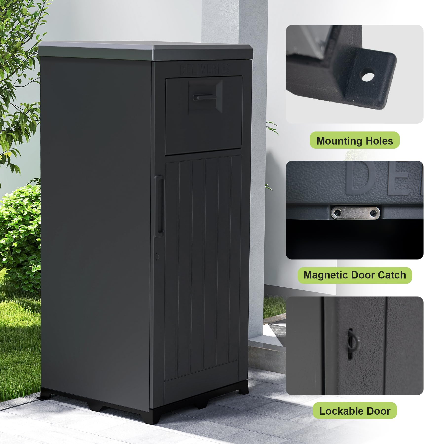 กล่องรับพัสดุขนาดใหญ่สำหรับใช้ - Outdoor Furniture Metal บทวิจารณ์และราคา